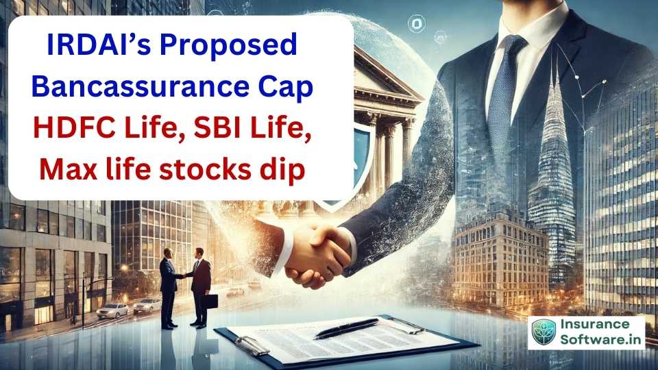 IRDAI’s Proposed Bancassurance Cap HDFC Life, SBI Life, Max life stocks dip